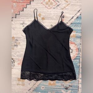 Black Lace Trim Cami chemise Molly Bracken